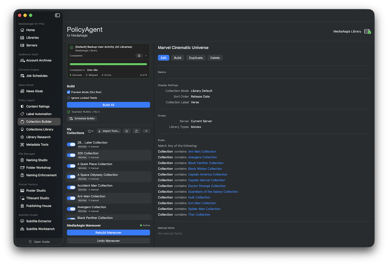 A curated collection displayed in a Plex library